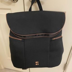 Sweaty Betty black athletic backpack